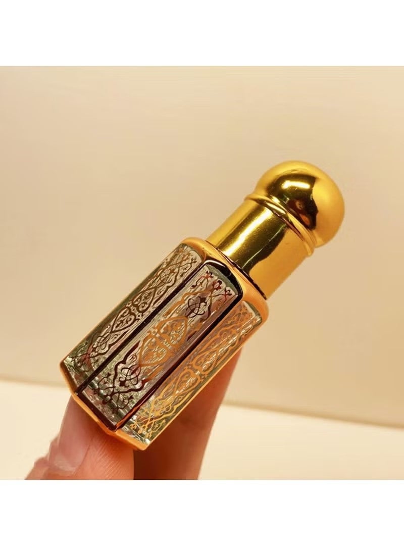 YOUGE 6 Pack Crystal Glass Roller Bottle 3ml+6ml+12ml Refillable Roll-on Bottle Essential Oil Dispenser Aromatherapy Perfume Bottle Container for Travel Home Use - Image 5